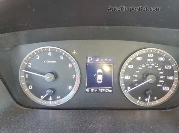 5NPE24AF7GH375679 2016 HYUNDAI SONATA Silver Вид щитка приладів