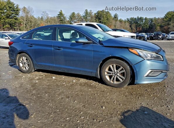 5NPE24AF7GH432740 2016 HYUNDAI SONATA Blue Przód prawy