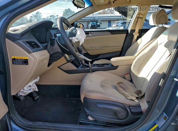 5NPE24AF7GH432740 2016 HYUNDAI SONATA Blue Widok wnętrza z przodu
