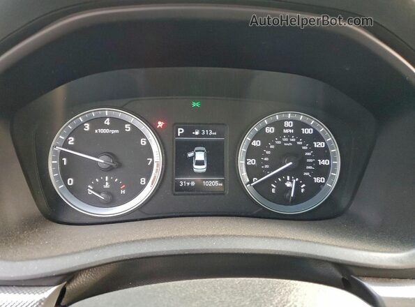 5NPE24AF7KH751175 2019 HYUNDAI SONATA Gray Սարքավորումների վահանակի տեսք