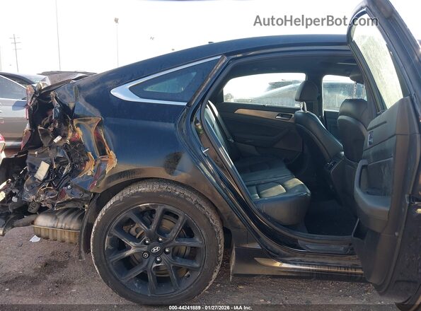 5NPE34AB2JH668326 2018 HYUNDAI SONATA Black Widok naklejki z numerem VIN