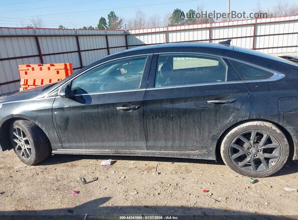 5NPE34AB2JH668326 2018 HYUNDAI SONATA Black Widok wnętrza 360 stopni