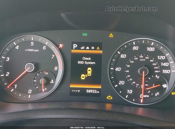 5NPE34AF0KH731069 2019 HYUNDAI SONATA Black Вид задніх сидінь