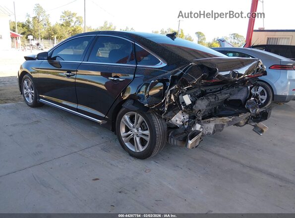 5NPE34AF0KH731069 2019 HYUNDAI SONATA Black Задня ліва чверть