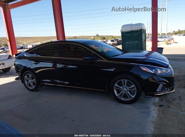 5NPE34AF0KH731069 2019 HYUNDAI SONATA Black Панорамний вид салону 360°