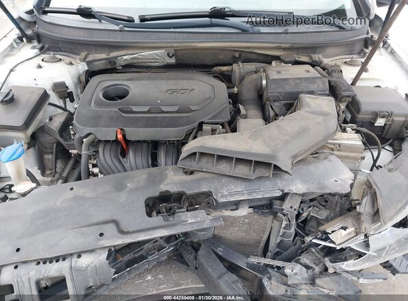 5NPE34AF1JH598059 2018 HYUNDAI SONATA Белый Вид сзади