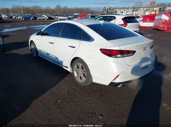 5NPE34AF2JH722968 2018 HYUNDAI SONATA Белый Задняя левая четверть