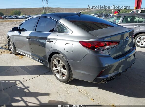 5NPE34AF3JH701661 2018 HYUNDAI SONATA Серый Задняя левая четверть