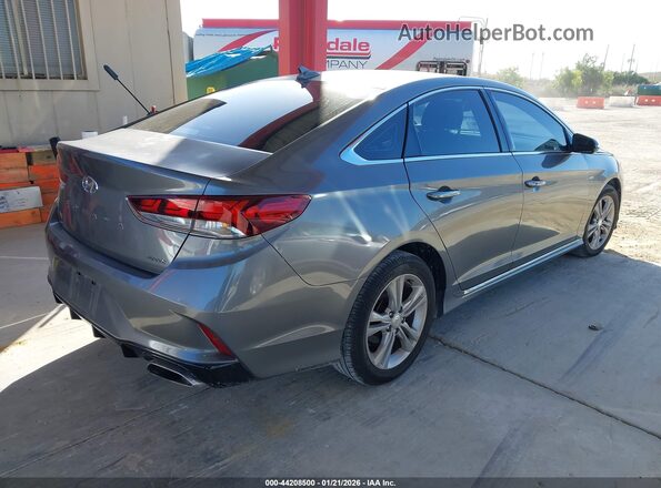 5NPE34AF3JH701661 2018 HYUNDAI SONATA Серый Задняя правая четверть