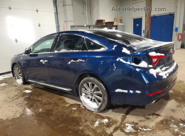 5NPE34AF4GH380450 2016 HYUNDAI SONATA Blue Задня ліва чверть