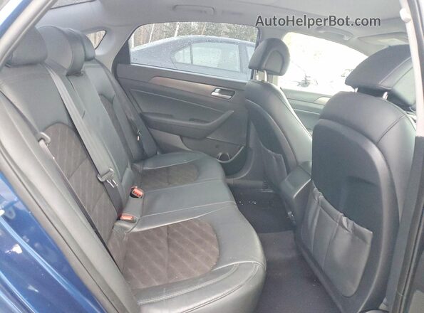 5NPE34AF4GH380450 2016 HYUNDAI SONATA Blue Вид задніх сидінь