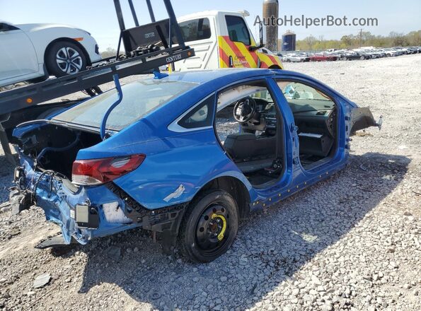 5NPE34AF4JH637940 2018 HYUNDAI SONATA Синий Задняя правая четверть