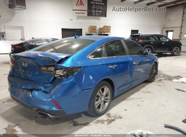 5NPE34AF6JH631122 2018 HYUNDAI SONATA Blue Հետևի աջ