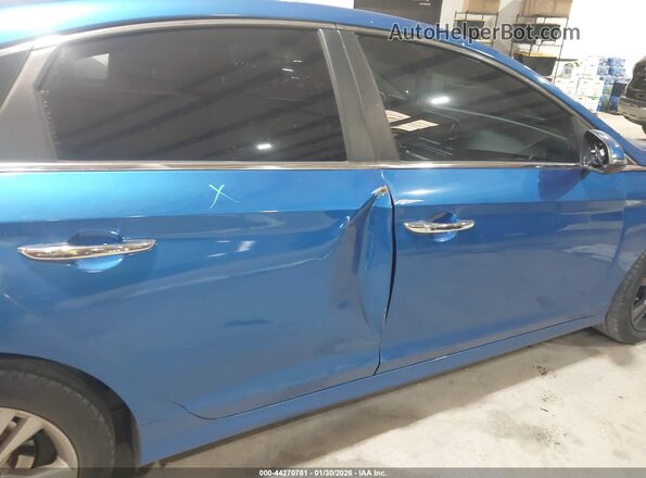5NPE34AF6JH631122 2018 HYUNDAI SONATA Blue Սարքավորումների վահանակի տեսք