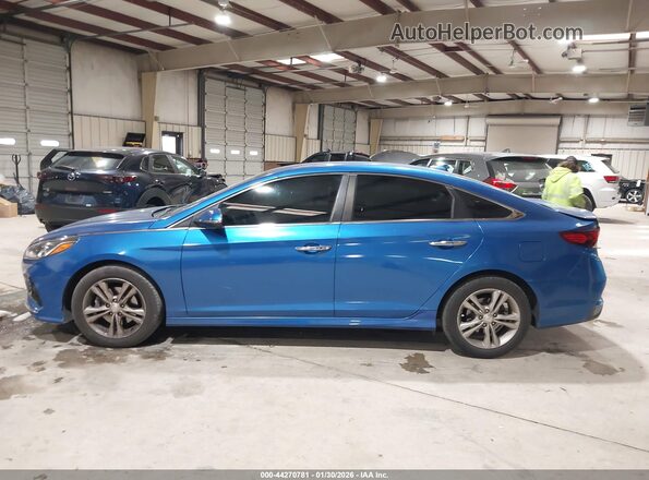 5NPE34AF6JH631122 2018 HYUNDAI SONATA Blue 