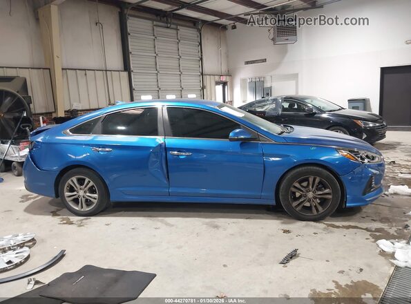 5NPE34AF6JH631122 2018 HYUNDAI SONATA Blue Սալոնի 360 աստիճան տեսք