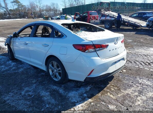 5NPE34AF6KH807393 2019 HYUNDAI SONATA White უკანა მარცხენა