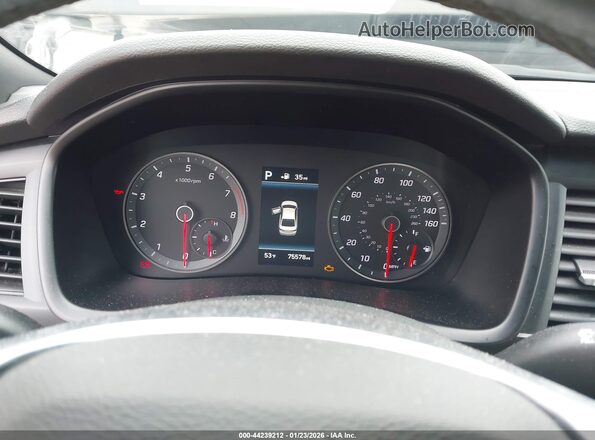 5NPE34AF6KH808348 2019 HYUNDAI SONATA Silver უკანა სავარძლების ხედი
