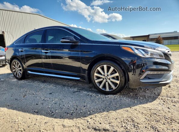 5NPE34AF7HH453604 2017 HYUNDAI SONATA Black Delantero derecho