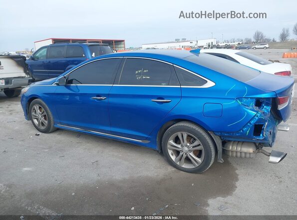 5NPE34AF7JH634501 2018 HYUNDAI SONATA Blue 