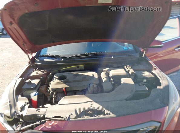 5NPE34AF8GH269934 2016 HYUNDAI SONATA Красный Вид сзади