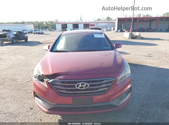 5NPE34AF8GH269934 2016 HYUNDAI SONATA Красный Вид щитка приборов