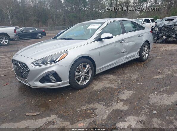 5NPE34AF8KH788376 2019 HYUNDAI SONATA Silver Vista tres cuartos delantera izquierda