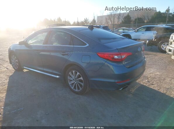 5NPE34AF9GH274012 2016 HYUNDAI SONATA Blue Հետևի ձախ