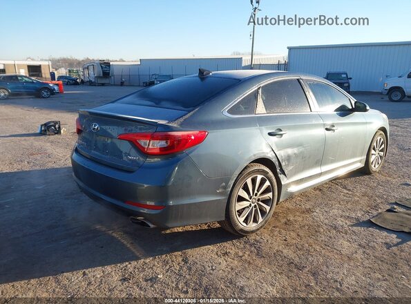 5NPE34AF9GH274012 2016 HYUNDAI SONATA Blue Հետևի աջ