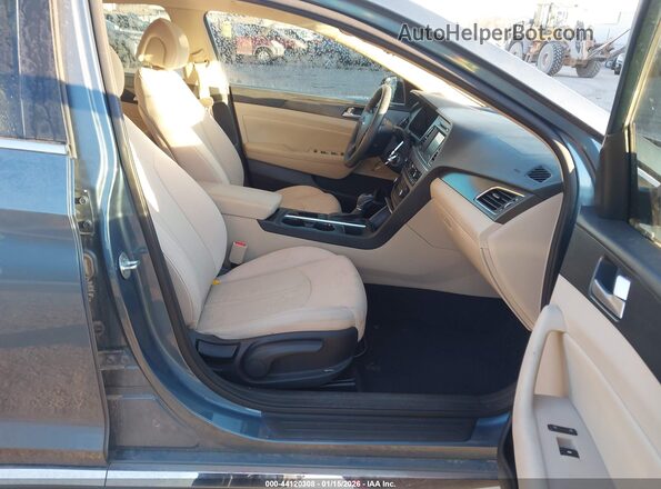5NPE34AF9GH274012 2016 HYUNDAI SONATA Blue Սալոնի դիմացի տեսք