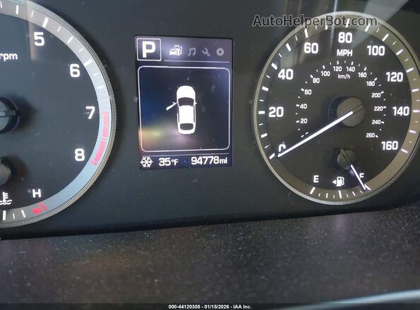 5NPE34AF9GH274012 2016 HYUNDAI SONATA Blue Հետևի նստատեղերի տեսք
