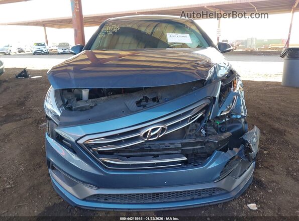 5NPE34AF9HH480190 2017 HYUNDAI SONATA Синий Вид щитка приборов