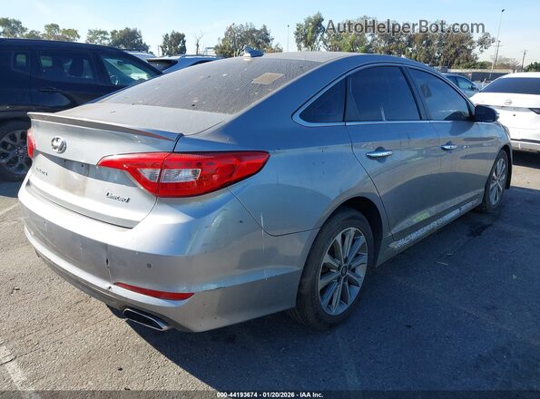 5NPE34AFXHH454553 2017 HYUNDAI SONATA Серебряный Задняя правая четверть