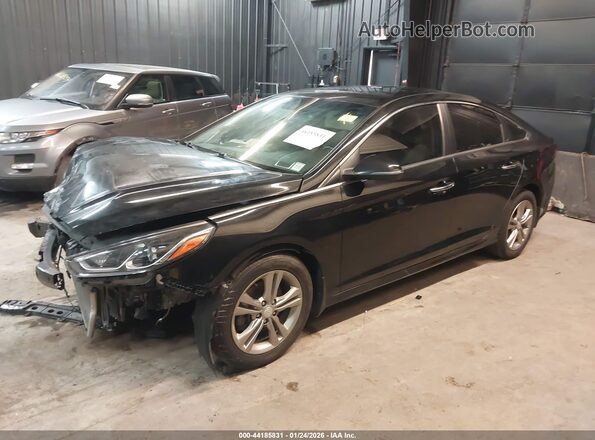 5NPE34AFXKH805758 2019 HYUNDAI SONATA Black Przód lewy