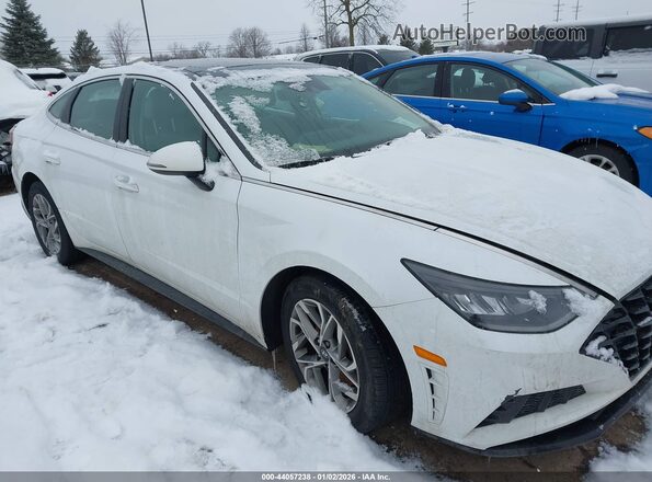 5NPEF4JA0MH099561 2021 HYUNDAI SONATA White Rear interior view