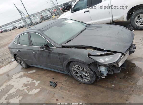 5NPEF4JA3MH089879 2021 HYUNDAI SONATA Gray უკანა სალონის ხედი