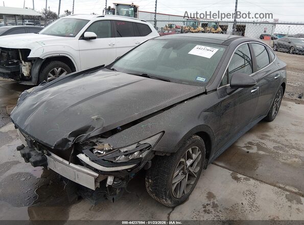 5NPEF4JA3MH089879 2021 HYUNDAI SONATA Gray წინა მარცხენა ხედი სამი მეოთხედიდან