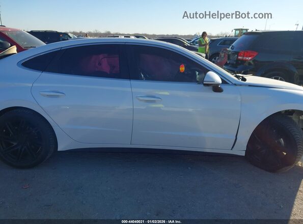 5NPEH4J22LH047561 2020 HYUNDAI SONATA White უკანა სალონის ხედი