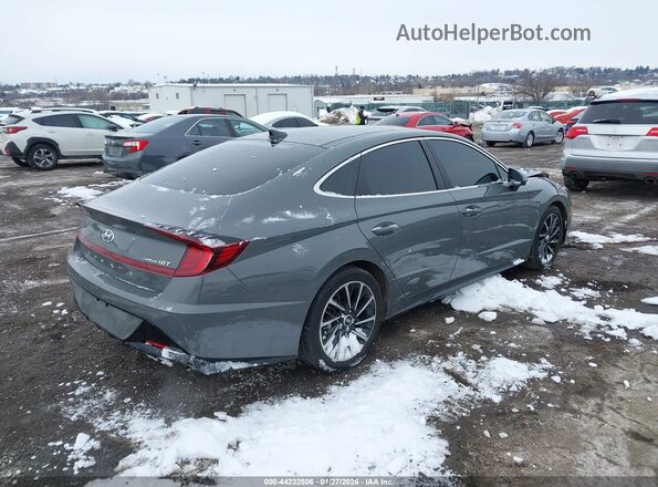 5NPEH4J22MH076141 2021 HYUNDAI SONATA Gray Tył prawy