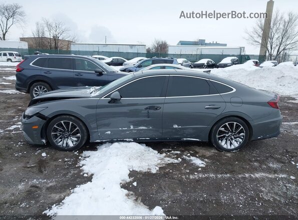 5NPEH4J22MH076141 2021 HYUNDAI SONATA Gray Widok wnętrza 360 stopni