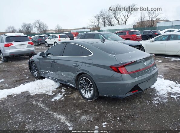 5NPEH4J22MH076141 2021 HYUNDAI SONATA Gray Tył lewy