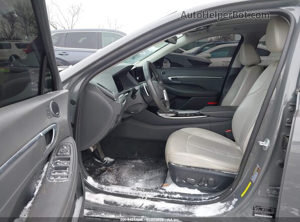 5NPEH4J22MH076141 2021 HYUNDAI SONATA Gray 