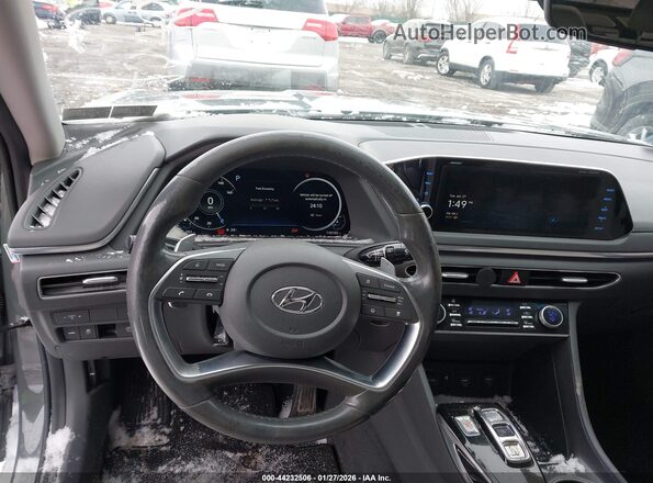 5NPEH4J22MH076141 2021 HYUNDAI SONATA Gray 