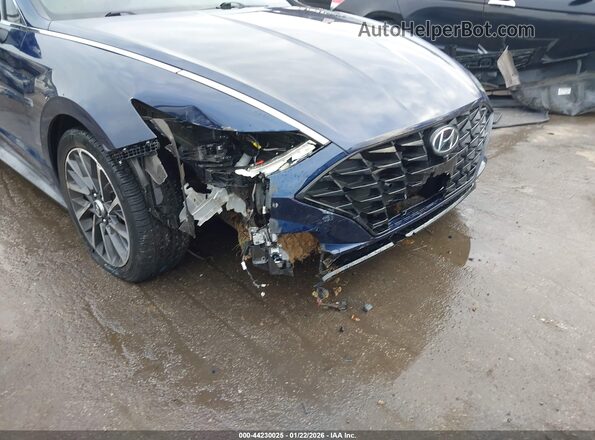 5NPEH4J25MH113408 2021 HYUNDAI SONATA Blue Vista frontal