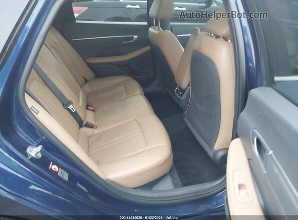 5NPEH4J25MH113408 2021 HYUNDAI SONATA Blue Vista de la etiqueta del VIN