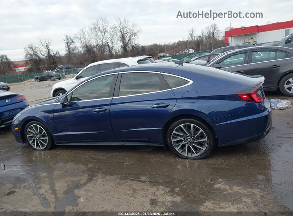 5NPEH4J25MH113408 2021 HYUNDAI SONATA Blue Vista interior de 360 grados