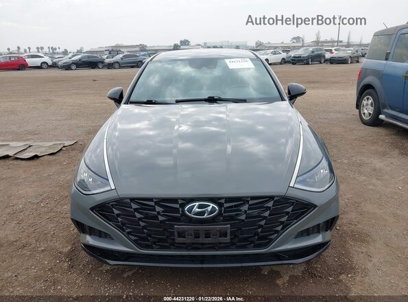 5NPEJ4J26MH077894 2021 HYUNDAI SONATA Серый Вид задней части салона