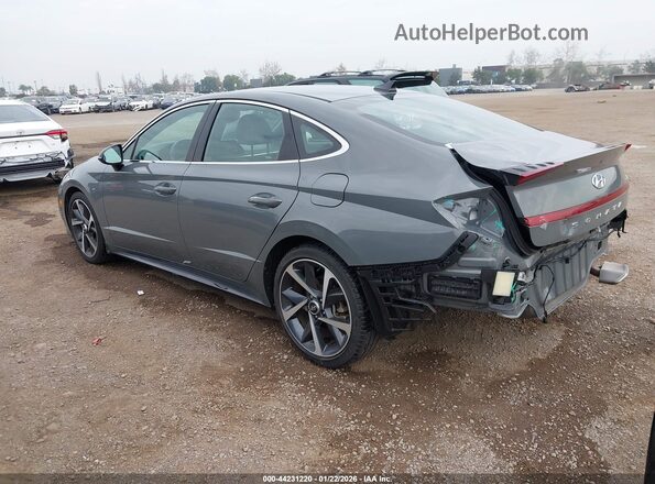 5NPEJ4J26MH077894 2021 HYUNDAI SONATA Серый Задняя левая четверть