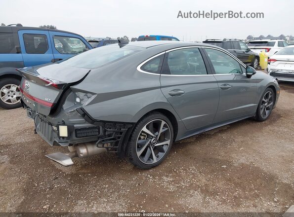 5NPEJ4J26MH077894 2021 HYUNDAI SONATA Серый Задняя правая четверть