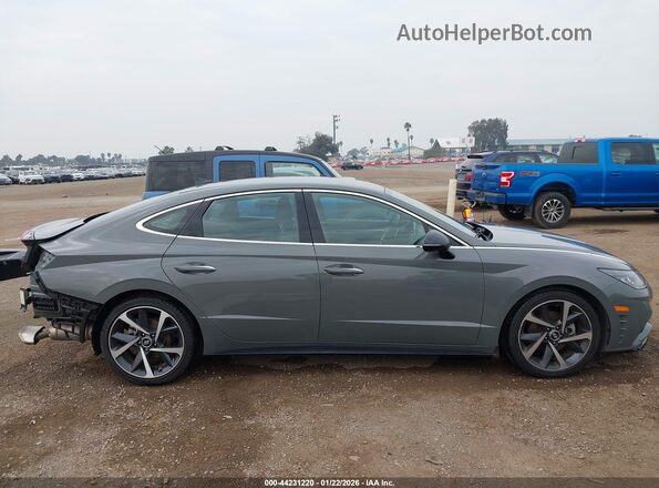 5NPEJ4J26MH077894 2021 HYUNDAI SONATA Серый Панорамный вид салона 360°